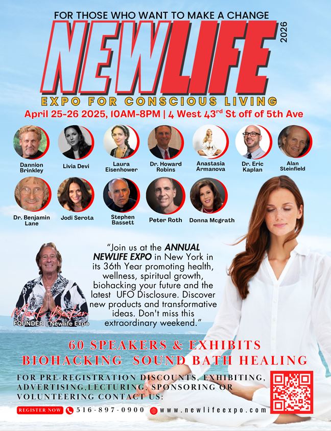 Cover for the NEWLIFE Expo that will be in New York on April 25 through April 26